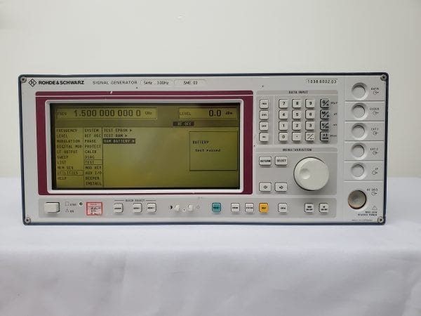 Buy Online Rohde & Schwarz-SME 03-Signal Generator 5kHz-3.0GHz-58840