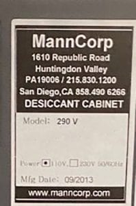 Buy MannCorp Desiccant Cabinet, Dry Box 60012 Online