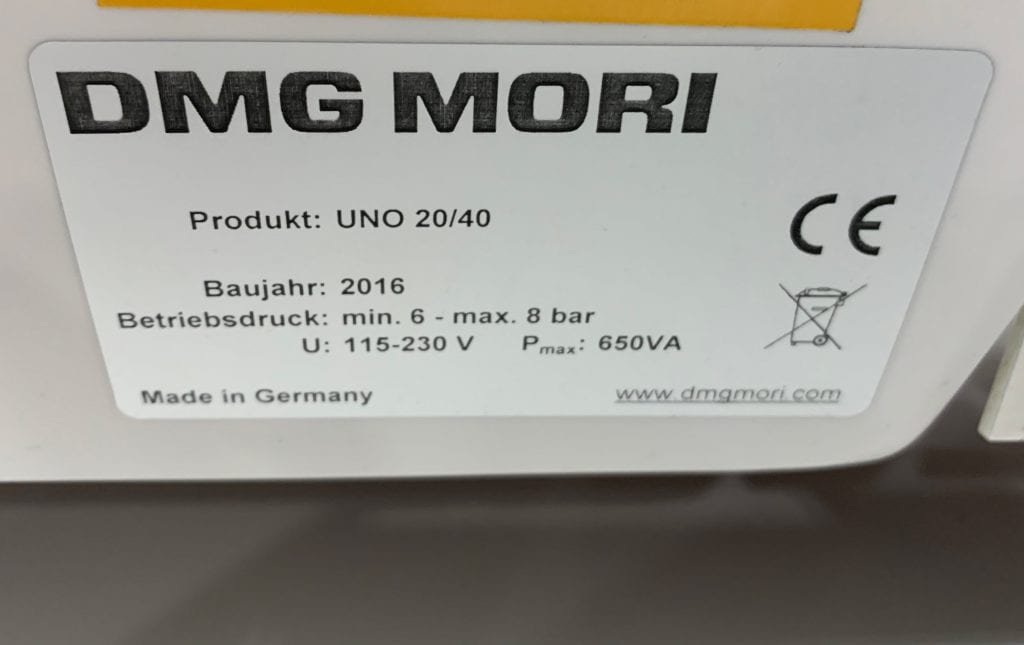 Buy DMG Mori UNO 20/40 Measurement Machine 60039 Online