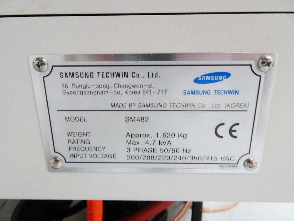 Samsung SM 482 Pick and Place Machine 59971 Image 5