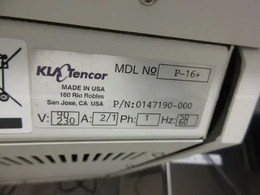 Buy Online KLA Tencor P 16 + Surface Profile 60347