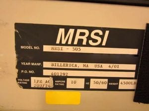 Check out MRSI 505 Flip Chip Die Bonder 60411