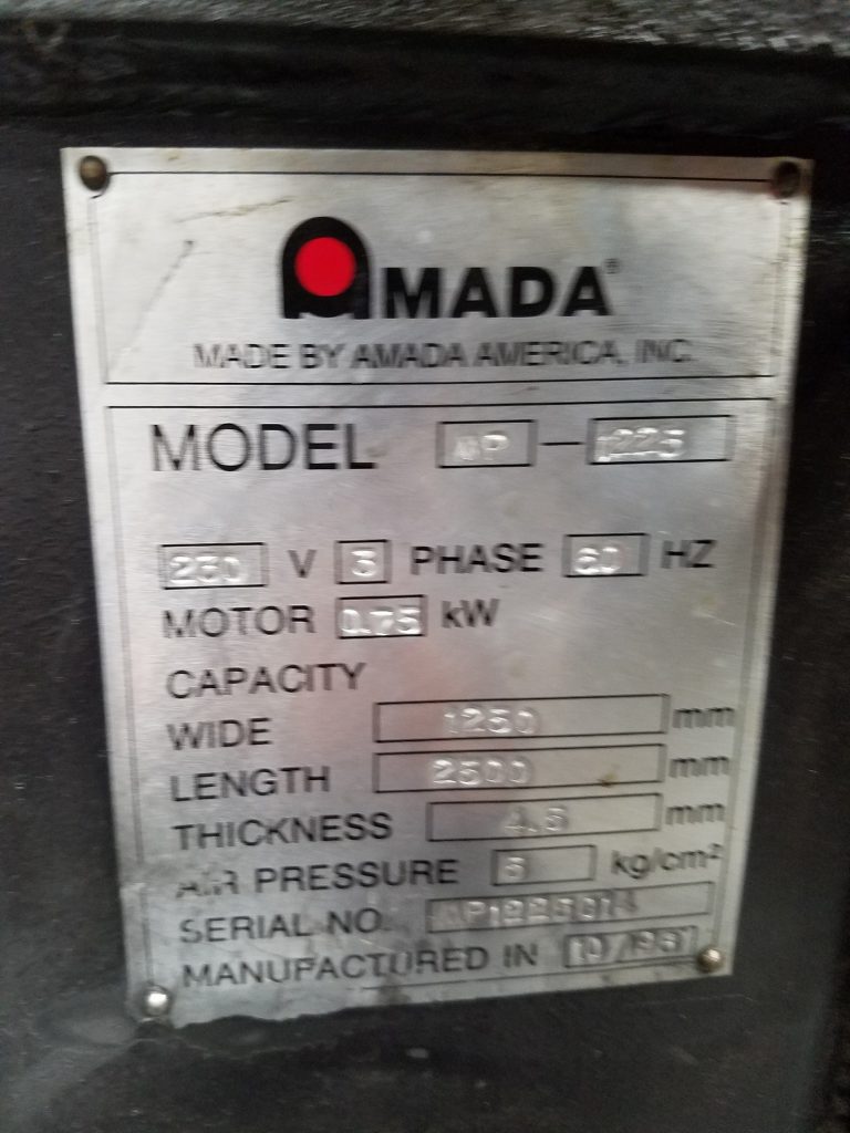 Purchase Amada MP 1225 Load Unloader 60244