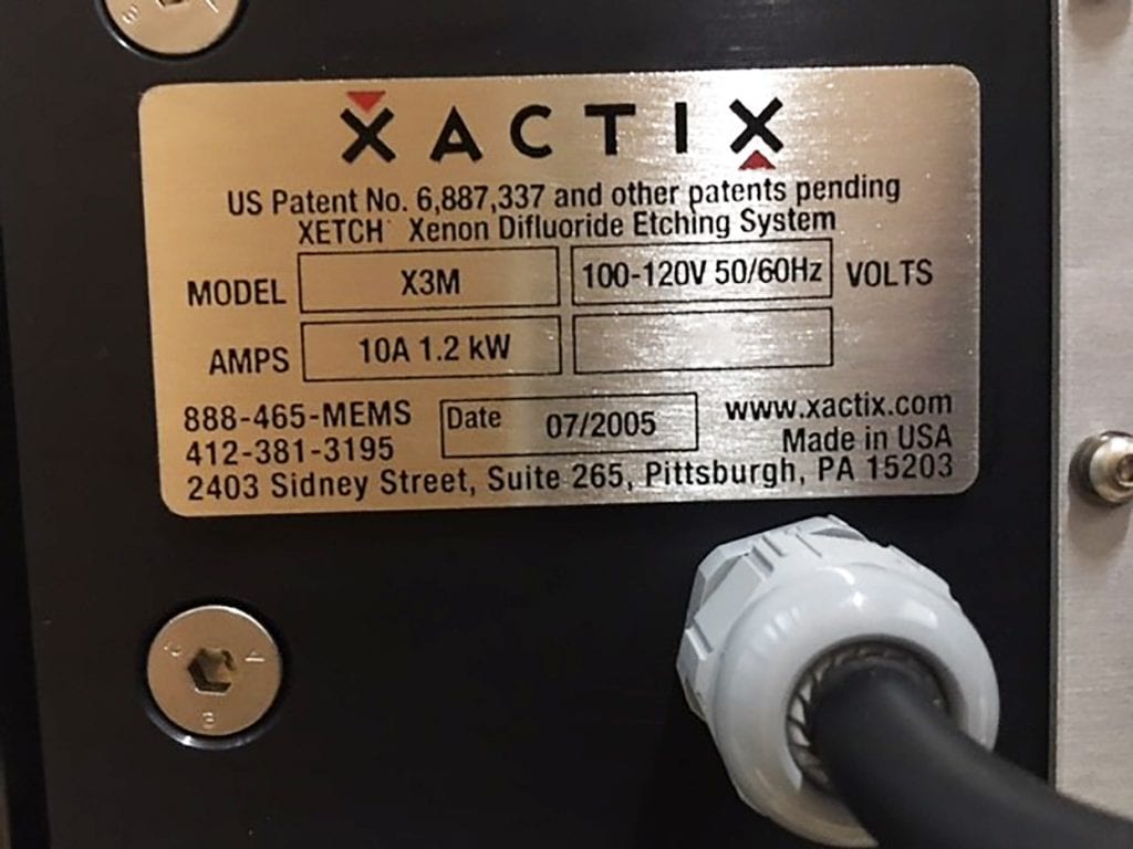 Xactix X 3 M Xenon Difluoride Etching System 60521 Image 2