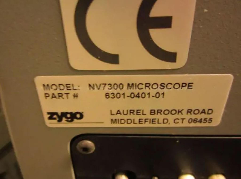 Zygo Newview 7300 Optical Profiler 60764 Image 1