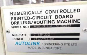 Buy Autolink R 4200 Numerically Controlled Printed Circuit Board Drilling/Routing Machine 60891 Online