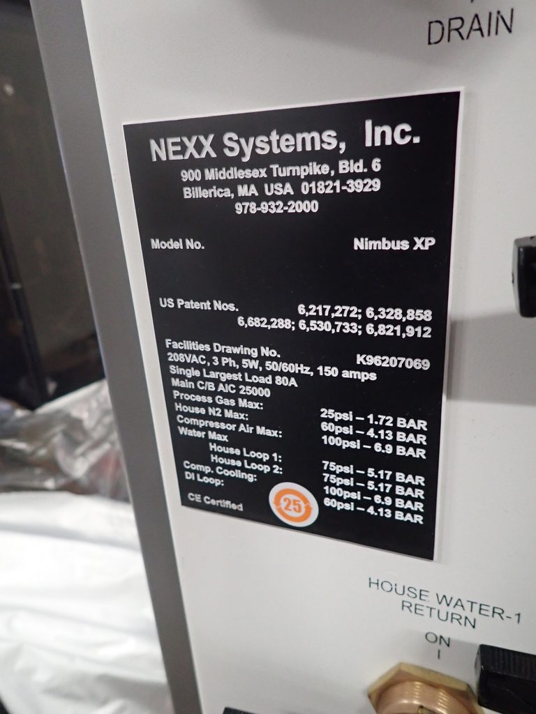 Nexx Systems Nimbus XP Sputtering System 60971 Image 3