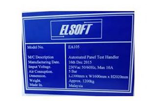 Elsoft EA 105 Automated Panel Test Handler 61174 For Sale