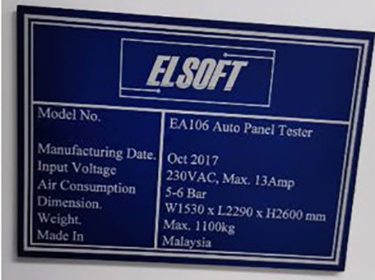 Elsoft EA 106 Auto Panel Tester 61173 For Sale
