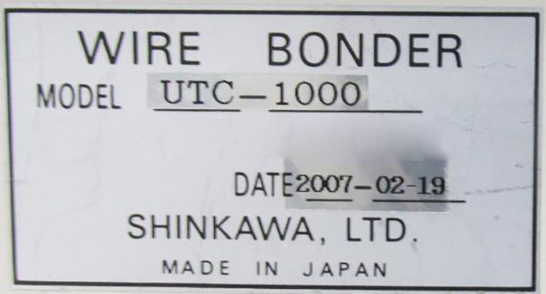 Buy Online Shinkawa  UTC 1000  Wire Bonder  61506