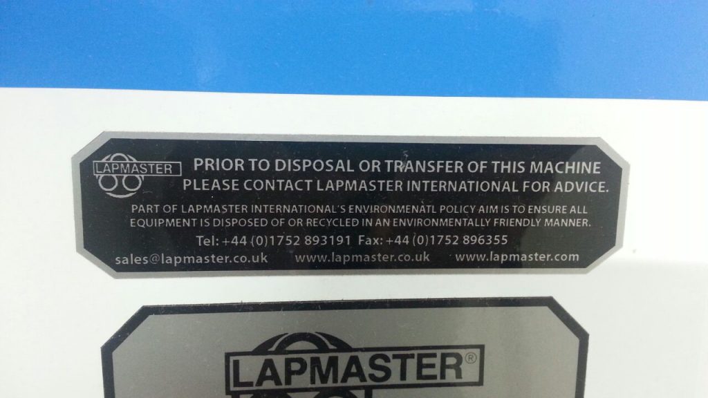 Purchase Lapmaster 285 / 4 Lapping Polishing Machine 62085
