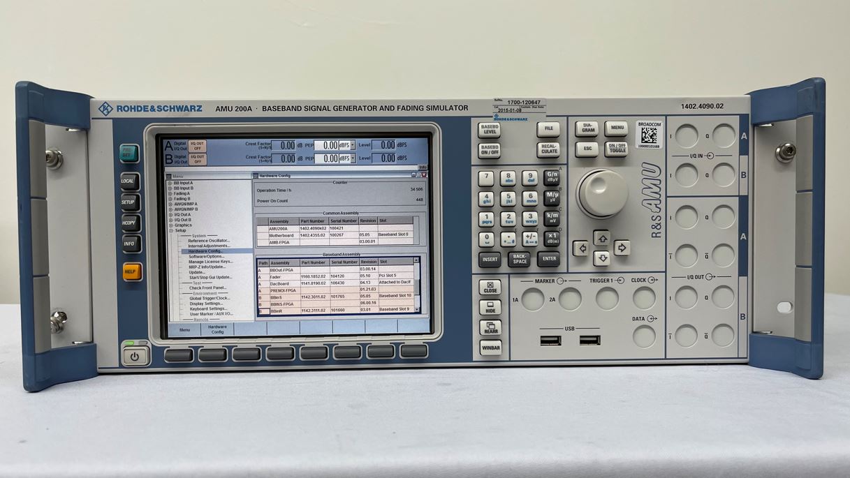 Rohde & Schwarz-AMU 200 A-Baseband Signal Generator and Fading Simulator-61639 For Sale