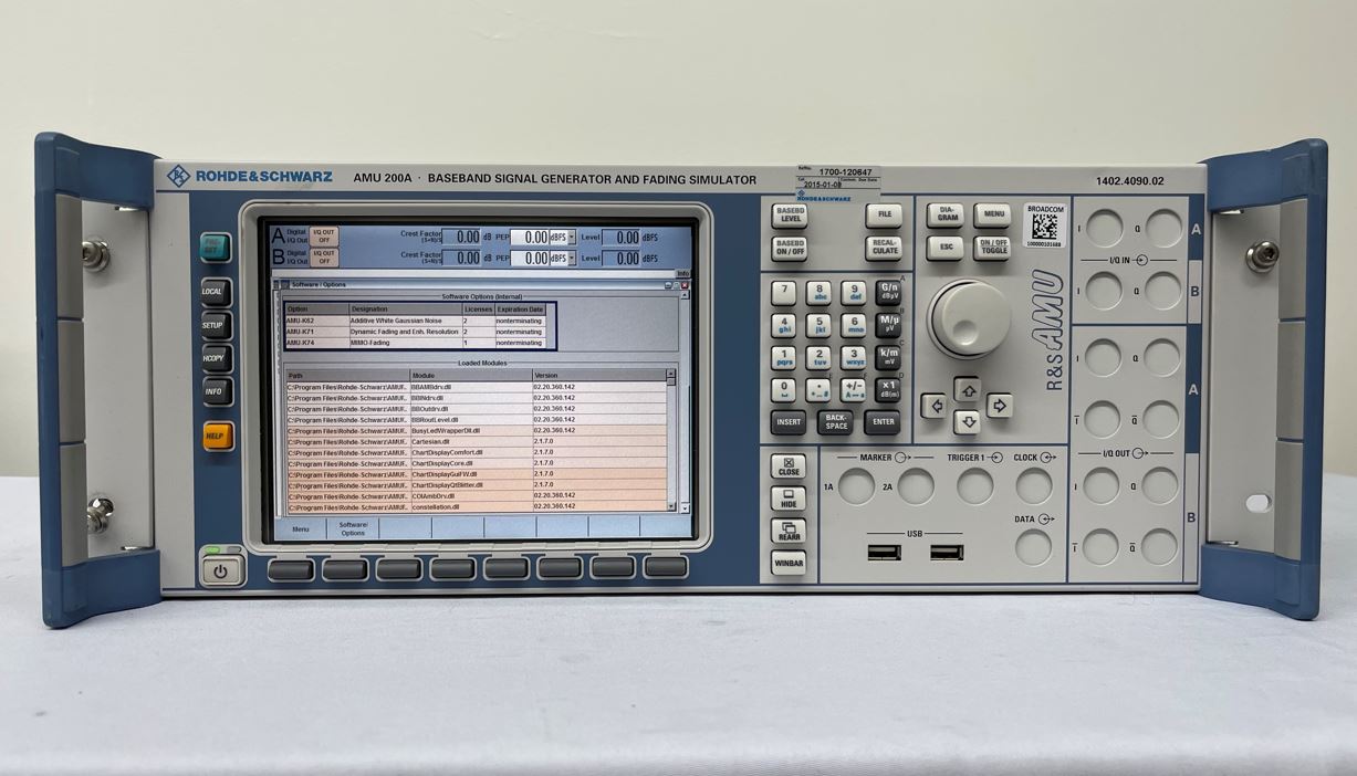 Check out Rohde & Schwarz-AMU 200 A-Baseband Signal Generator and Fading Simulator-61639