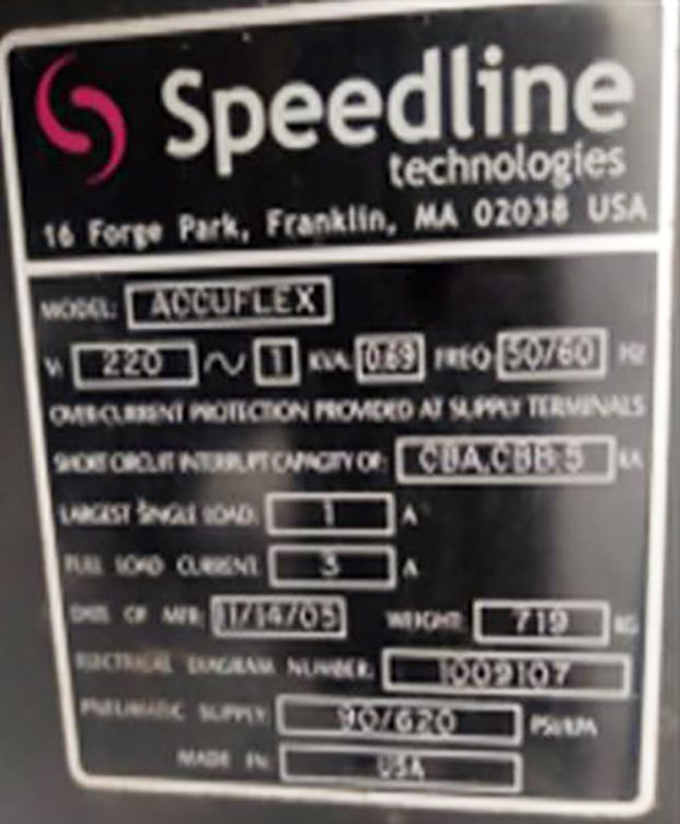 Speedline Accuflex 62326 For Sale