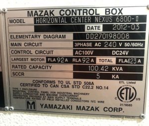 View Mazak Horizontal Center Nexus 6800 II Computer Numerical Control (CNC) 62434