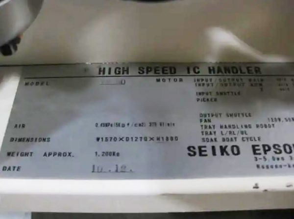Seiko / Epson-TR 60-High Speed IC Handler-62660 Image 24