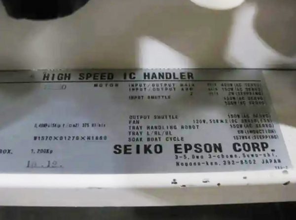 Seiko / Epson-TR 60-High Speed IC Handler-62660 Image 25