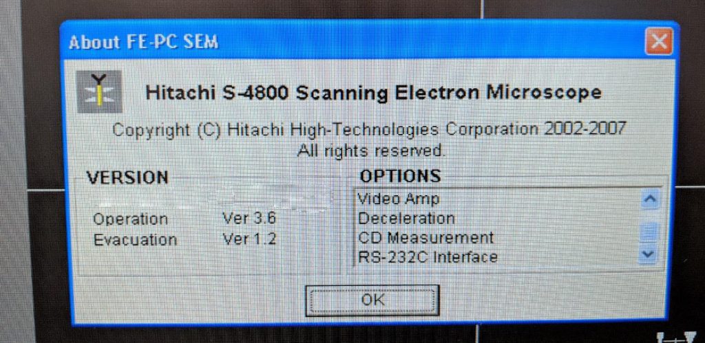 Hitachi S 4800 II Scanning Electron Microscope (SEM) 62598 Image 2