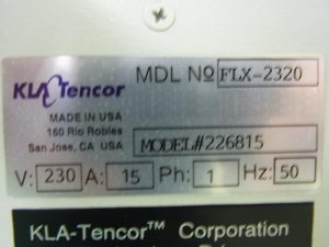 KLA Tencor FLX 2320 Film Stress Measurement System 62657 For Sale Online