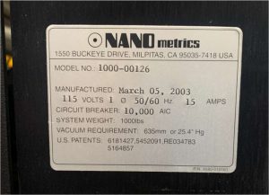 Purchase Nanometrics Nanospec 9100 64750