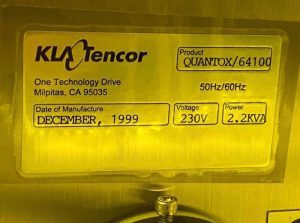 Buy KLA Tencor  Quantox 64100  Measurement System  65662 Online