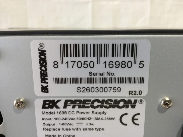 Buy Online BK Precision 1698 DC Power Supply -65270