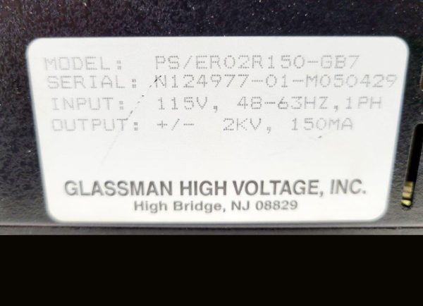 Buy Glassman PS/ER 02 R 150-GB 7 High Voltage Power Supply -65795 Online