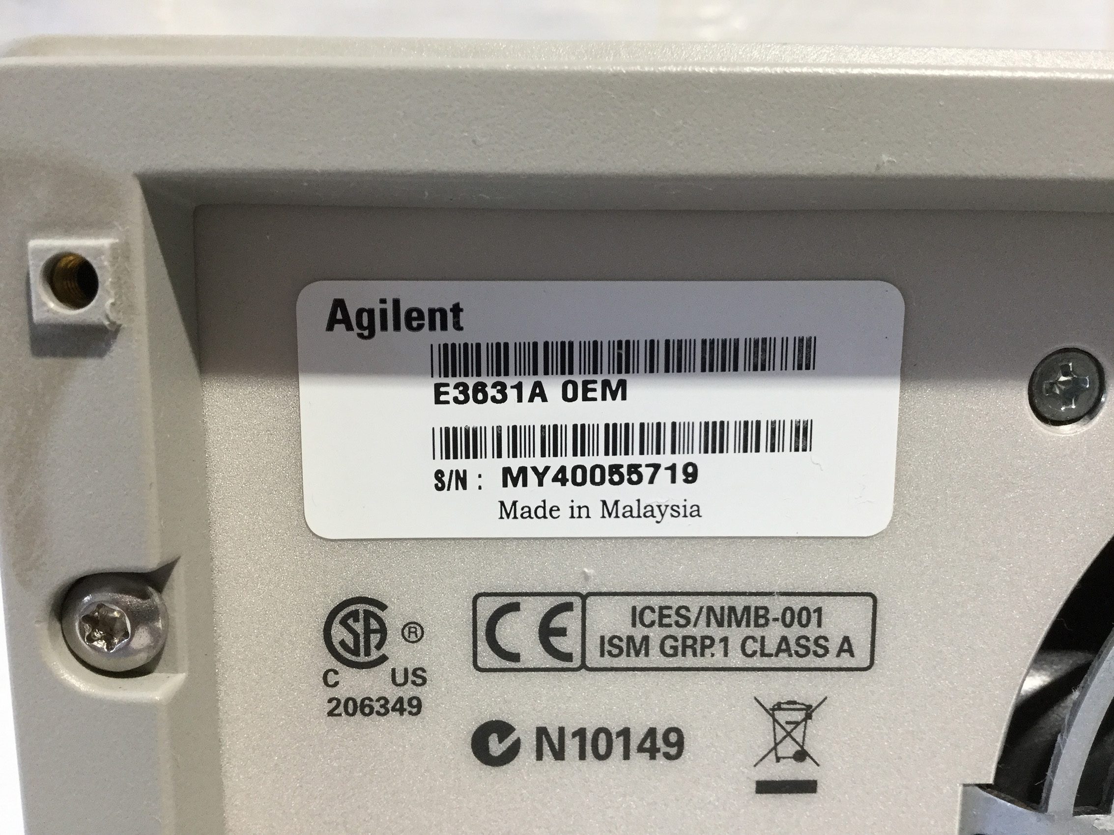Buy Agilent E3631A DC Power Supply -65354 Online