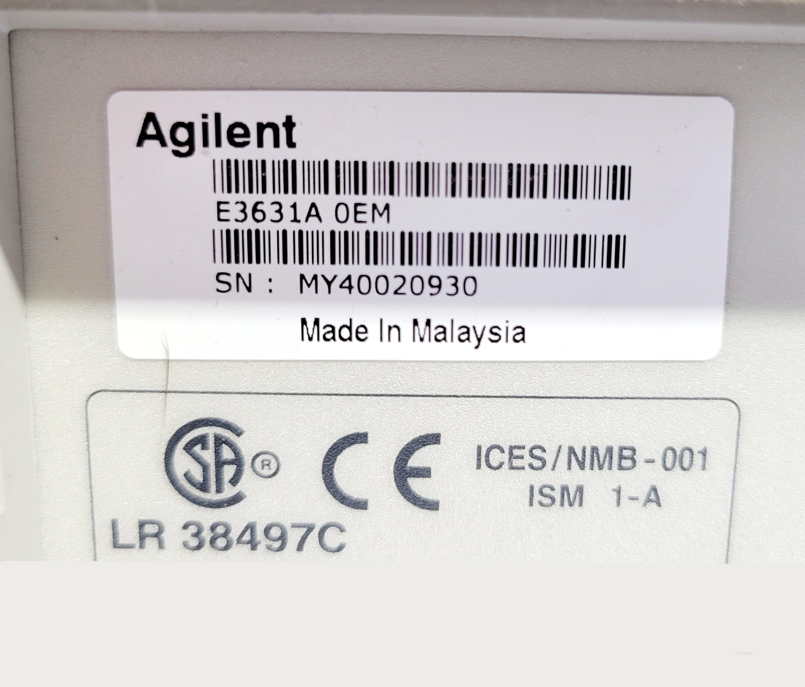 Buy Agilent E3631A DC Power Supply -62257 Online