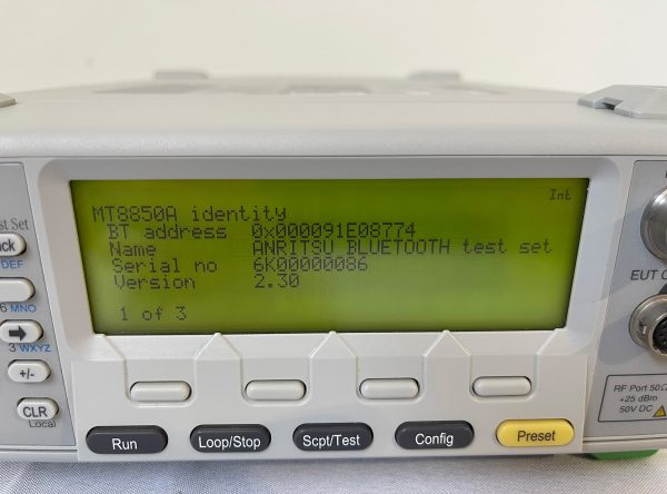 Buy Online Anritsu MT8850A Bluetooth Test Set -62875