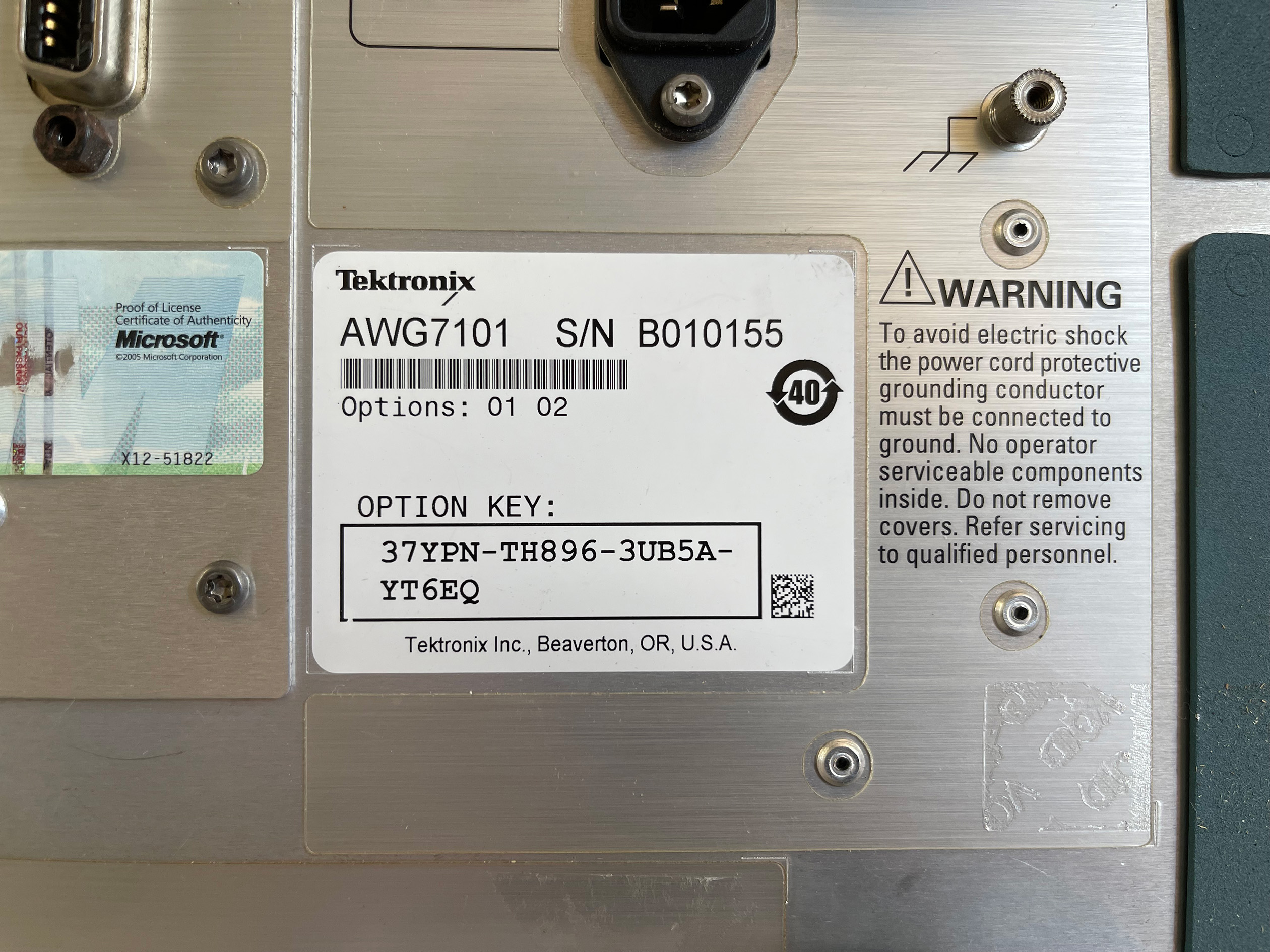 Purchase Tektronix AWG 7101 Arbitrary Waveform Generator -62255