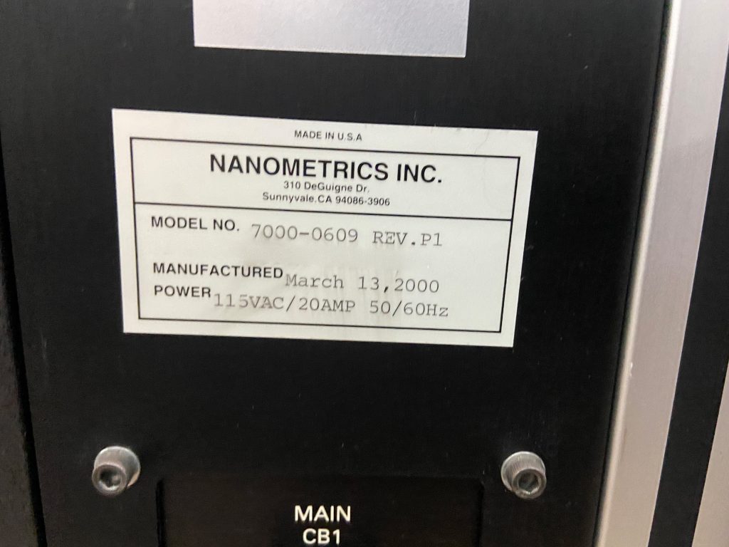 Buy Online Nanometrics  NanoSpec 8000 XSE  Film Thickness Analyzer  67808