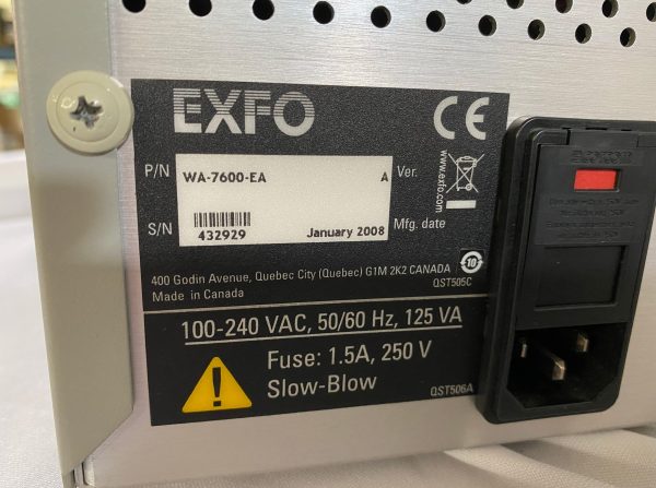 Exfo  WA 7600 EA  Wavemeter  65453 For Sale