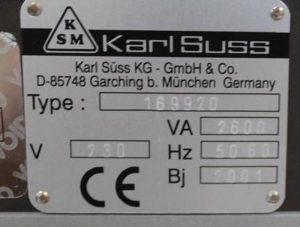 Karl Suss  MA 6 BA 6 Gen 2  Mask Aligner  69529 Refurbished