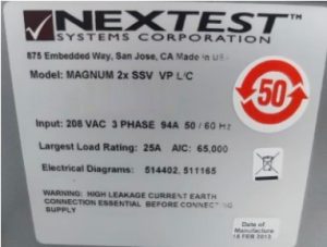 Nextest / Teradyne  Magnum 2 X SSV  Testers  69450 For Sale Online