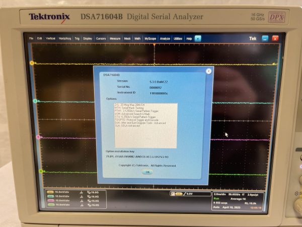 Buy Tektronix  DSA 71604 B  Digital Serial Analyzer / Oscilloscope  68746