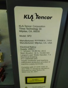 KLA Tencor  Surfscan SP 2  Wafer Inspection System  71448 Refurbished