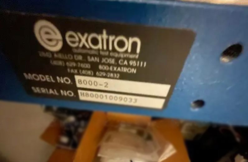 Exatron Fast Track 8000 2 Production Programing System Handler -60911 Image 1
