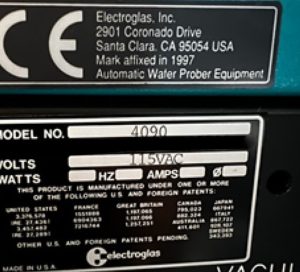 Electroglas  EG 2001 u  Prober  72974 Refurbished