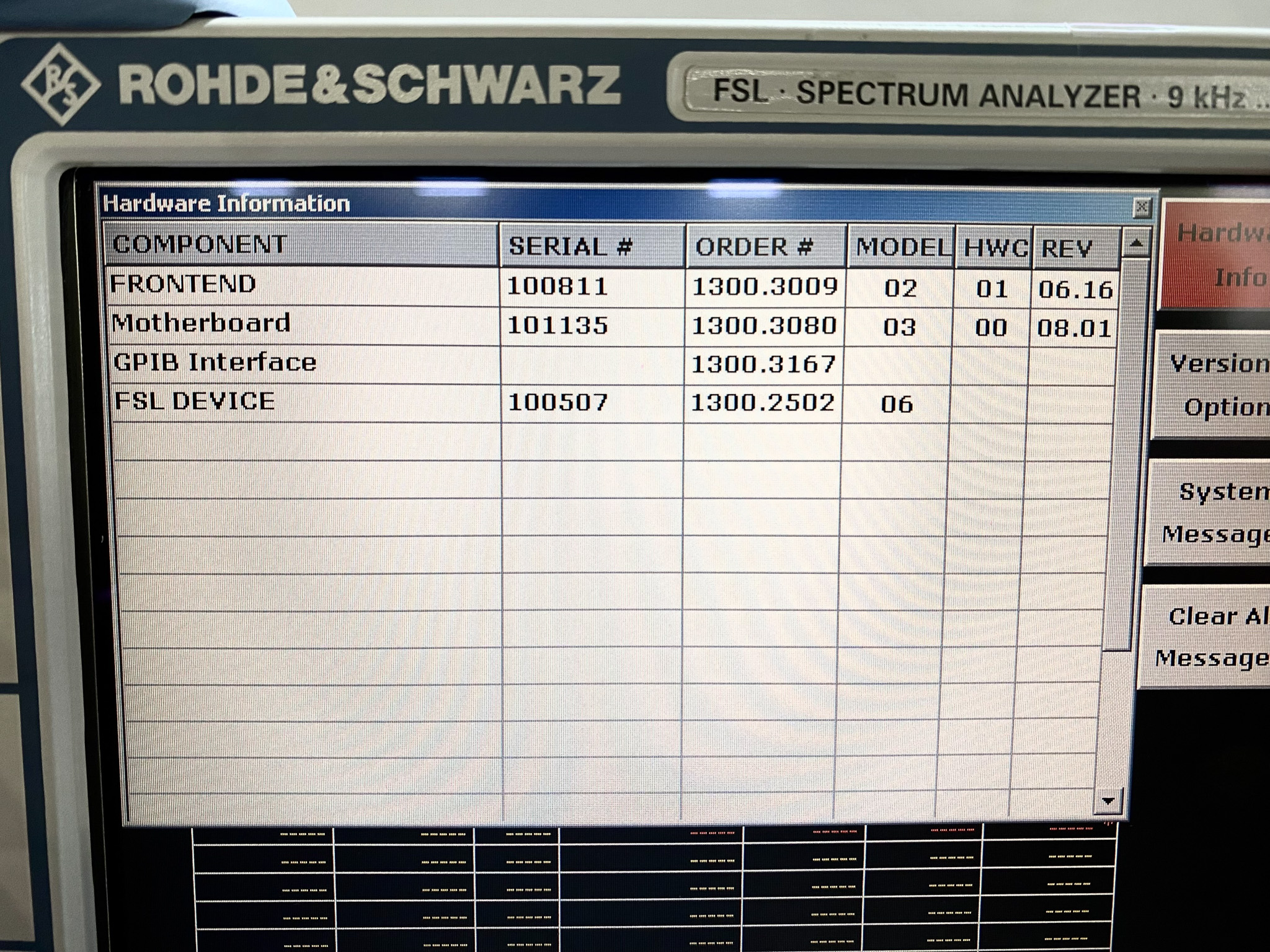 Buy Rohde & Schwarz  FSL 6  Spectrum Analyzer  68801