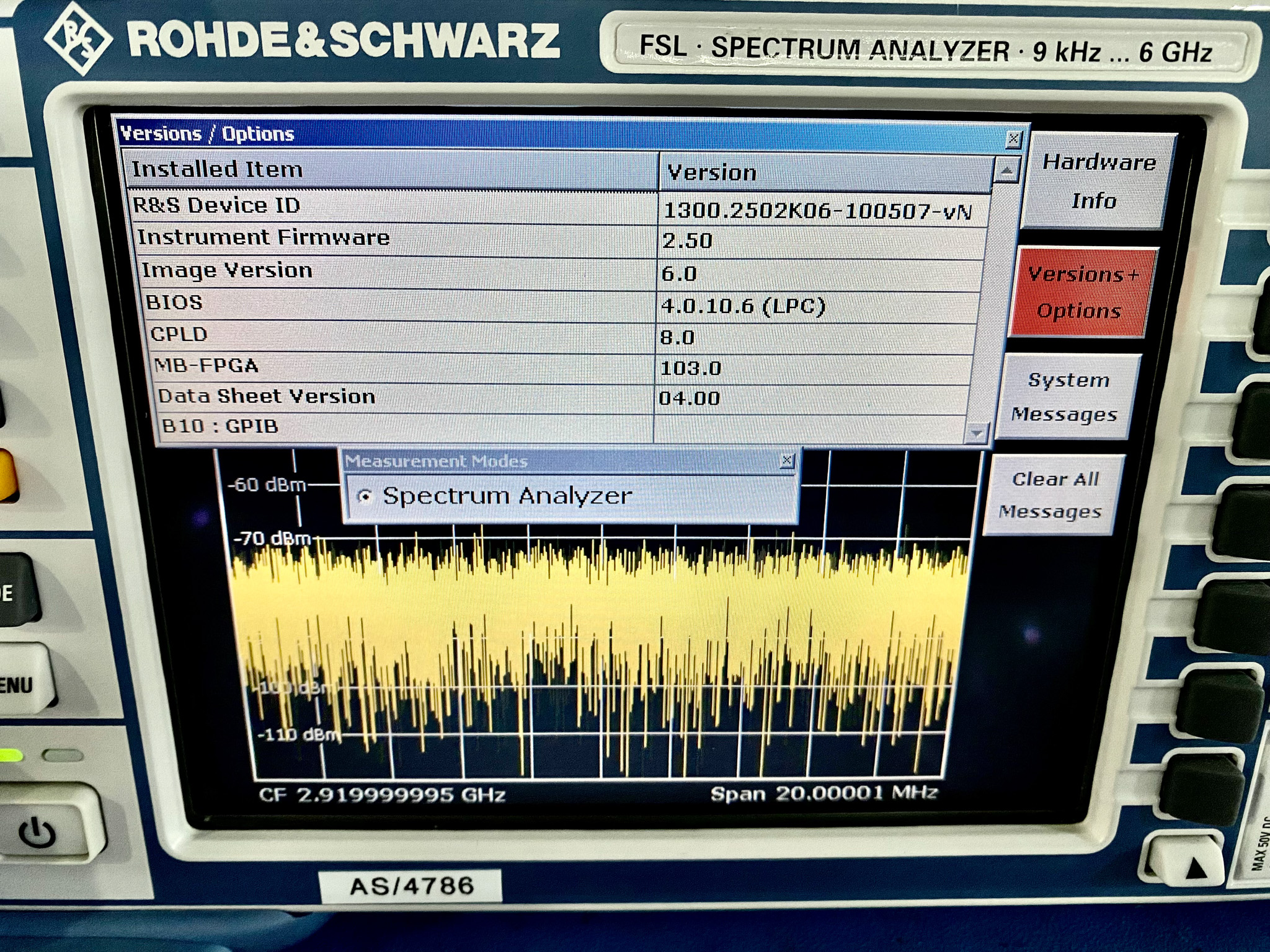 Check out Rohde & Schwarz  FSL 6  Spectrum Analyzer  68801