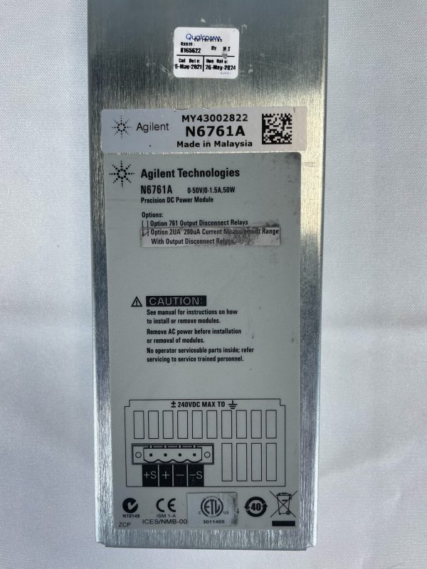 Agilent N6761A Precision DC Power Module -72037 For Sale