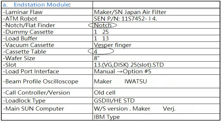 Axcelis / SEN  NV GSD HE  Implanter  75009 Image 3