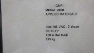 Purchase Applied Materials  Mirra 3400  Chemical Mechanical Polishing (CMP)  75369