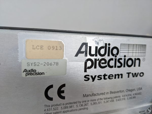 Buy Online Audio Precision  System Two 2322  Analog Signal Generator  75069