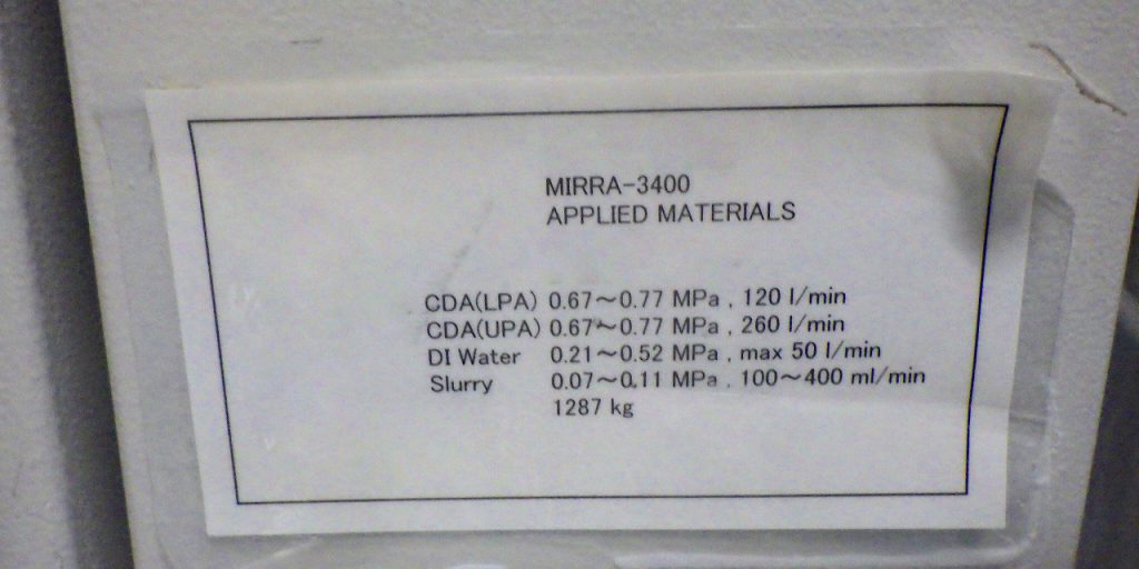 Applied Materials  Mirra 3400 W  Chemical Mechanical Polishing (CMP)  75370 Image 4