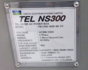 Tel  NS 300  Wafer Scrubber  78484 For Sale