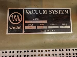 Varian  Thermal Evaporator  77595 For Sale