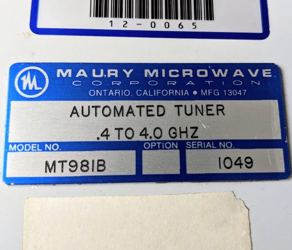 Buy Online Maury Microwave  MT 981 B  Automated Tuner  77502