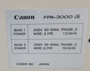 Canon  FPA 3000 i 5  Stepper  79090 Image 19